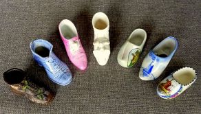 Porcelánové suvenýrové botičky